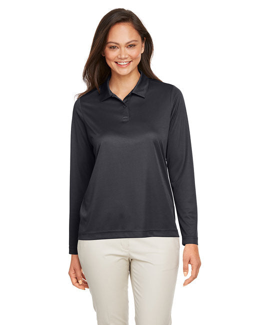 Ladies Zone Performance Long Sleeve Polo - BLAcK - XS(D0102H7ZTV8)