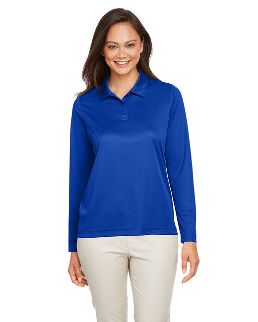 Ladies Zone Performance Long Sleeve Polo - BLAcK - XS(D0102H7ZTYT)