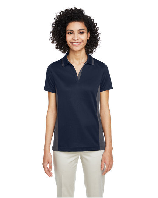 Ladies Flash Snag Protection Plus IL colorblock Polo - BLAcK SNRY YLLW - XS(D0102H7ZVM6)