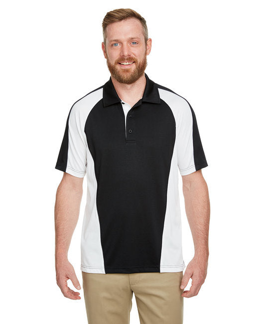 Mens Advantage Snag Protection Plus IL colorblock Polo - BLK RED D cHRc - S(D0102H7ZW5P)