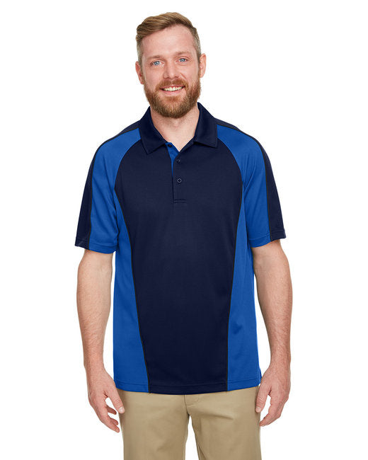 Mens Advantage Snag Protection Plus IL colorblock Polo - BLK RED D cHRc - S(D0102H7ZWEP)