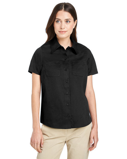 Ladies Advantage IL Short-Sleeve Work Shirt - BLAcK - XS(D0102H7ZZH6)