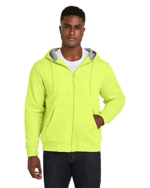 Mens climaBlocined Heavyweight Hooded Sweatshirt - SAFETY YELLOW - 5XL(D0102H7ZZMT)