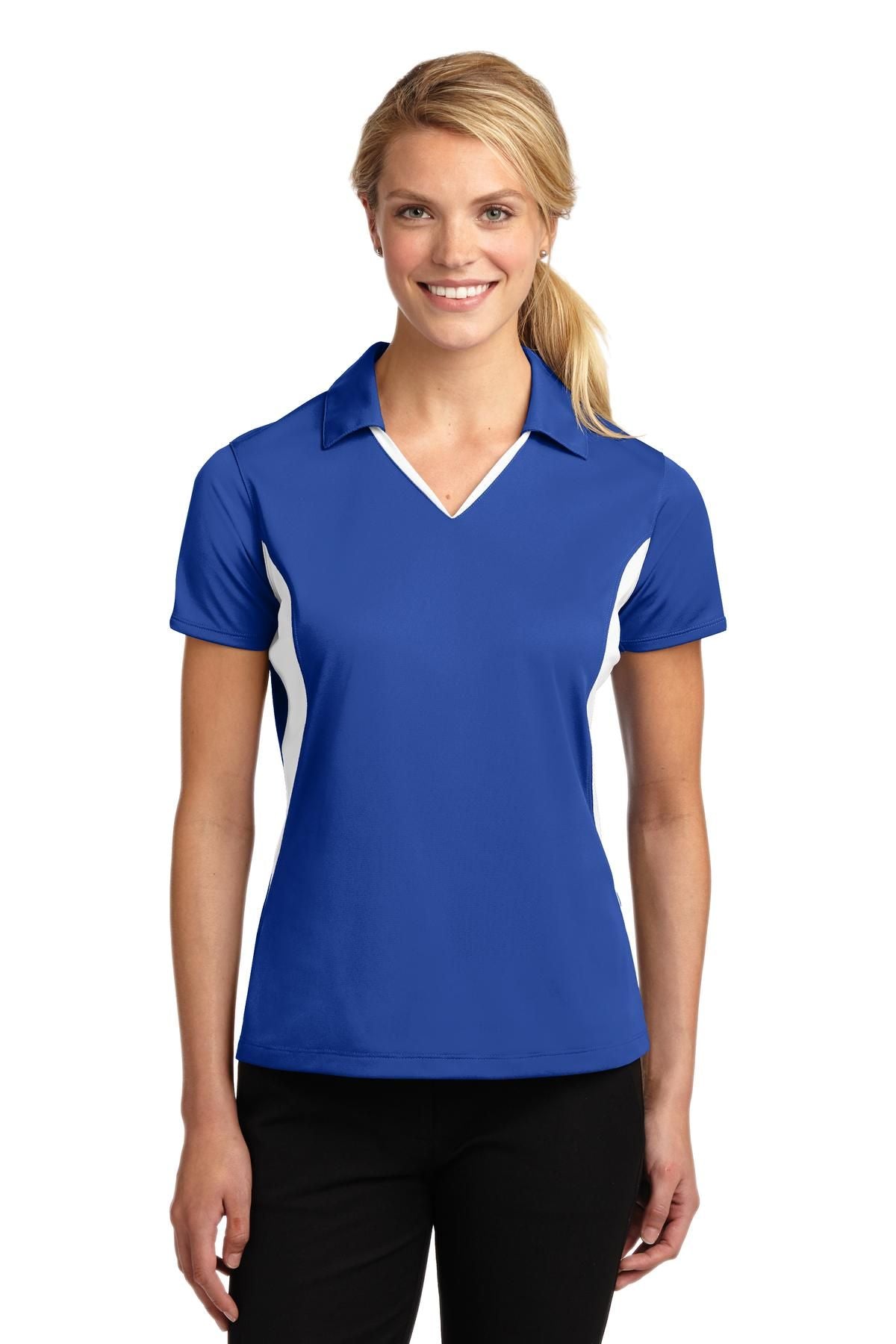 Sport-Tek Ladies Side Blocked Micropique Sport-Wick Polo LST655
