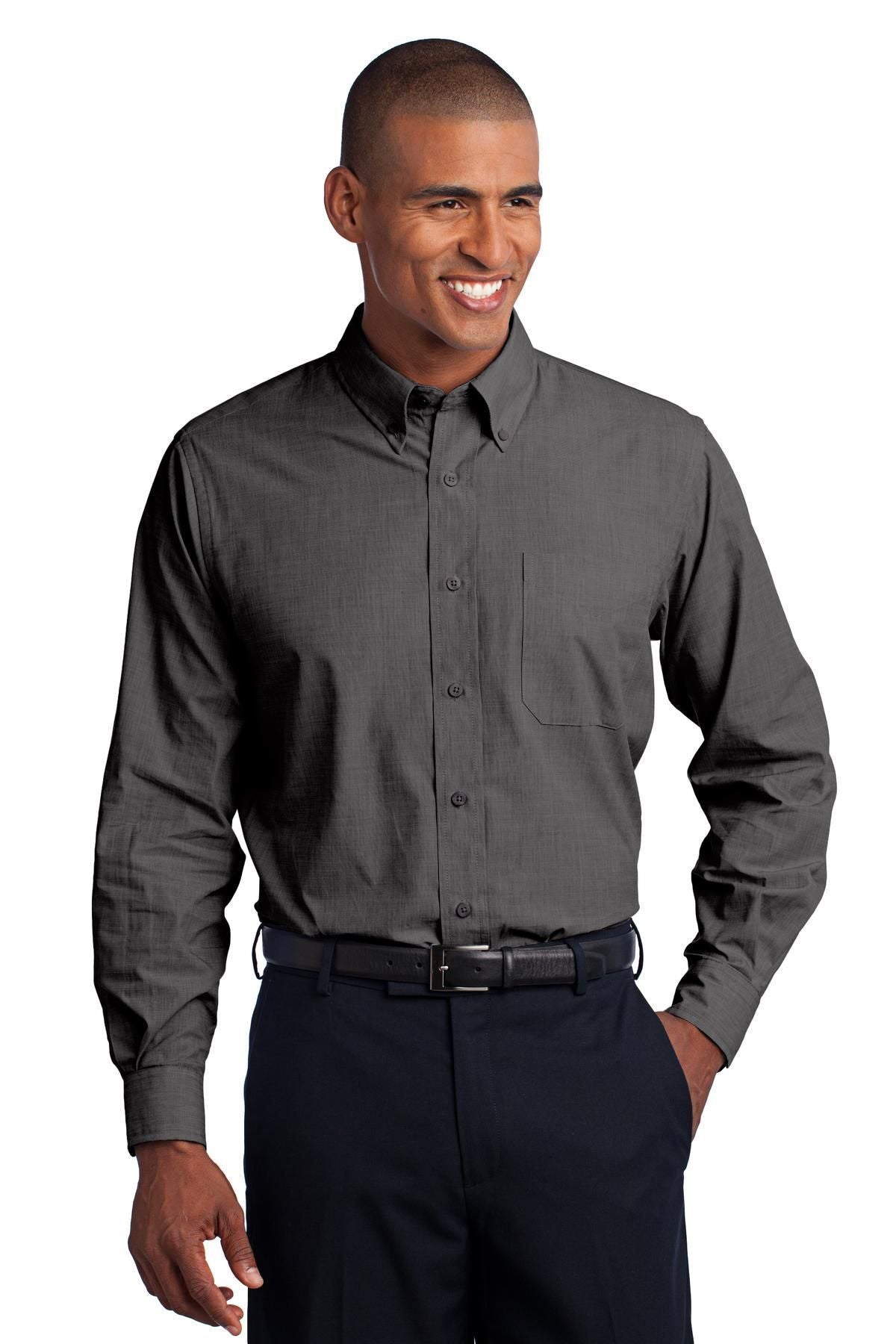 Port Authority Tall Crosshatch Easy Care Shirt TLS640