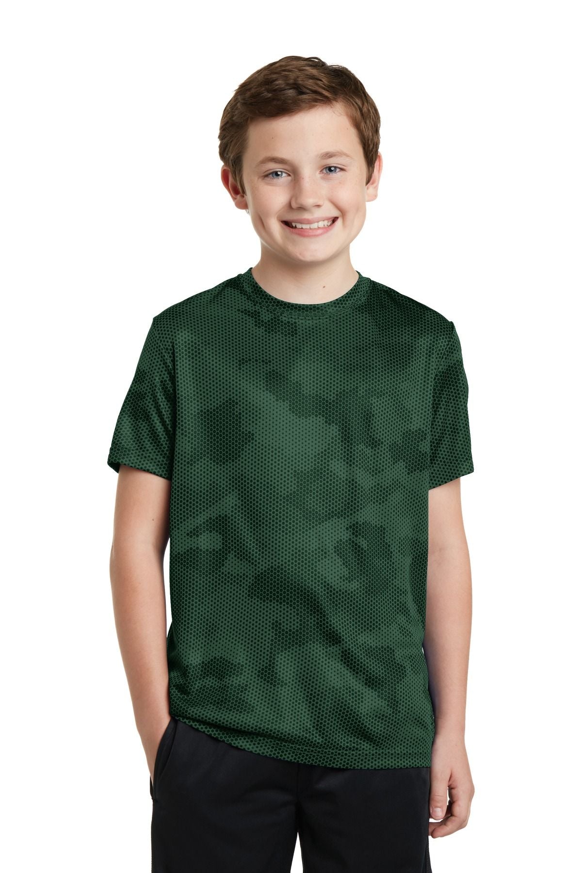 Sport-Tek Youth CamoHex Tee YST370