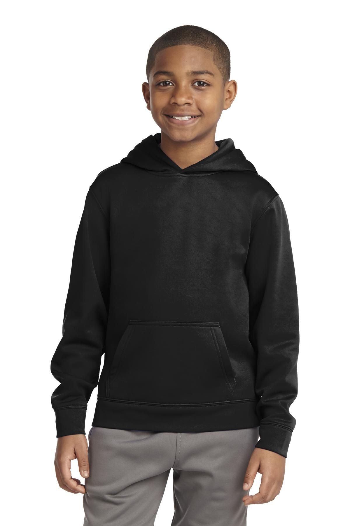 Sport-Tek Youth Sport-Wick Fleece Hooded Pullover YST244