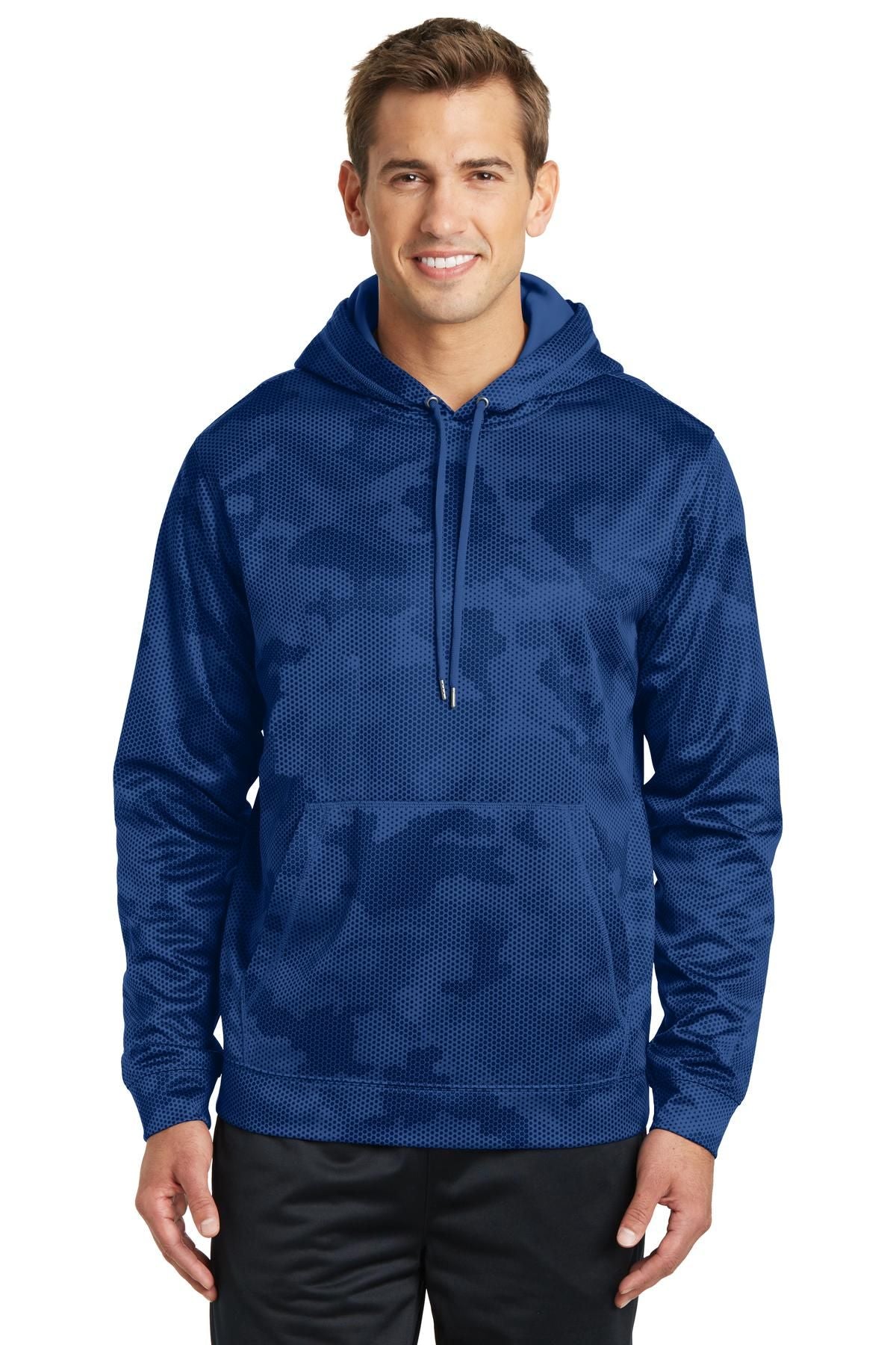 Sport-Tek Sport-Wick CamoHex Fleece Hooded Pullover ST240