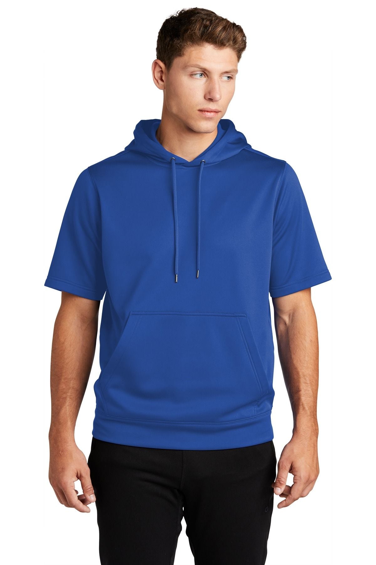 Sport-Tek Sport-Wick Fleece Short Sleeve Hooded Pullover ST251