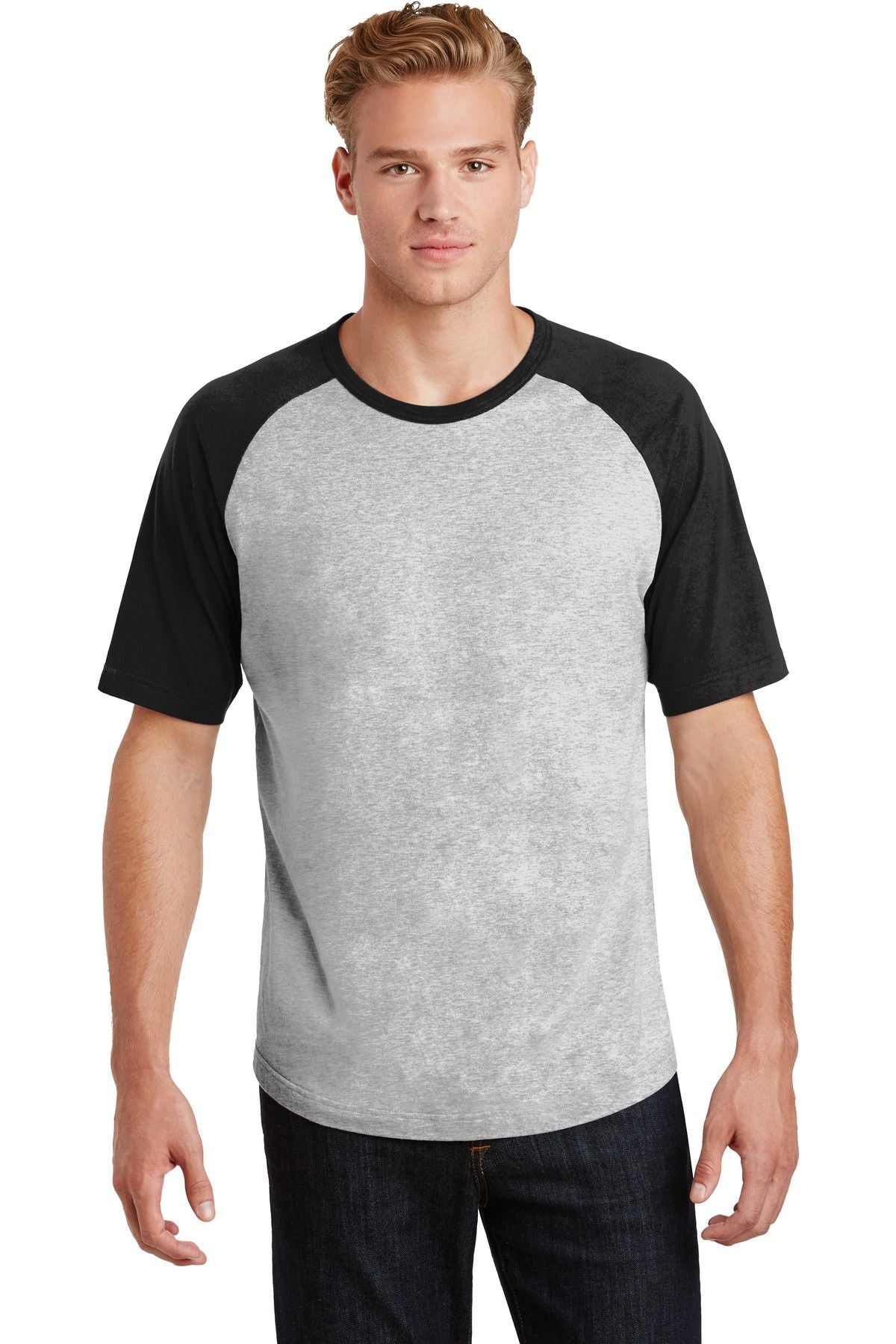 Sport-Tek Short Sleeve Colorblock Raglan Jersey T201