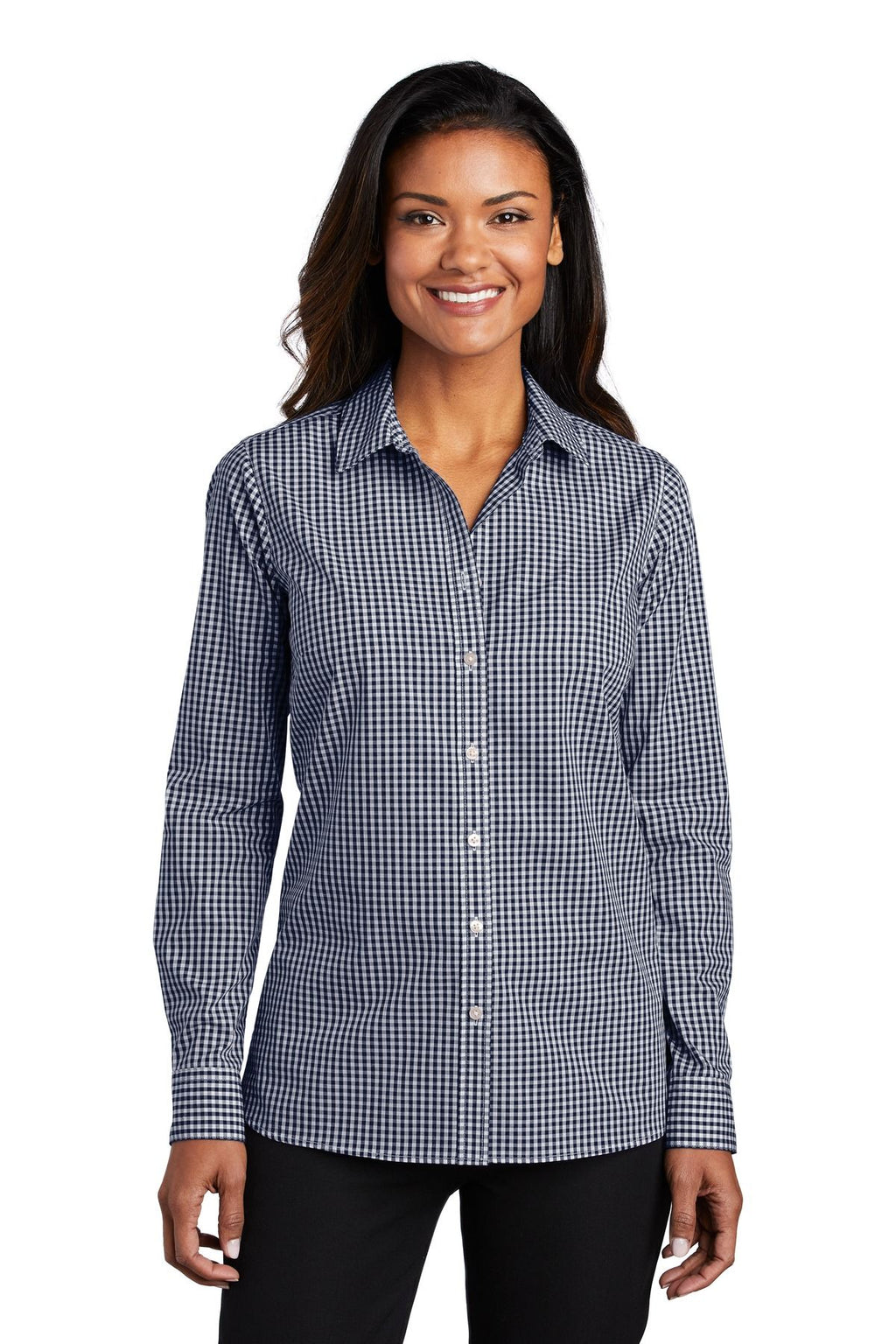 Port Authority Ladies Broadcloth Gingham Easy Care Shirt LW644