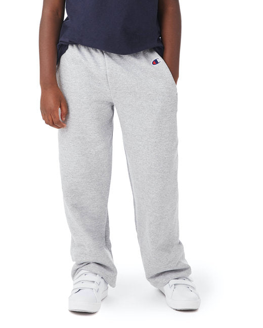 Youth Powerblend Open-Bottom Fleece Pant with Pockets - BLAcK - S(D0102HI336W)