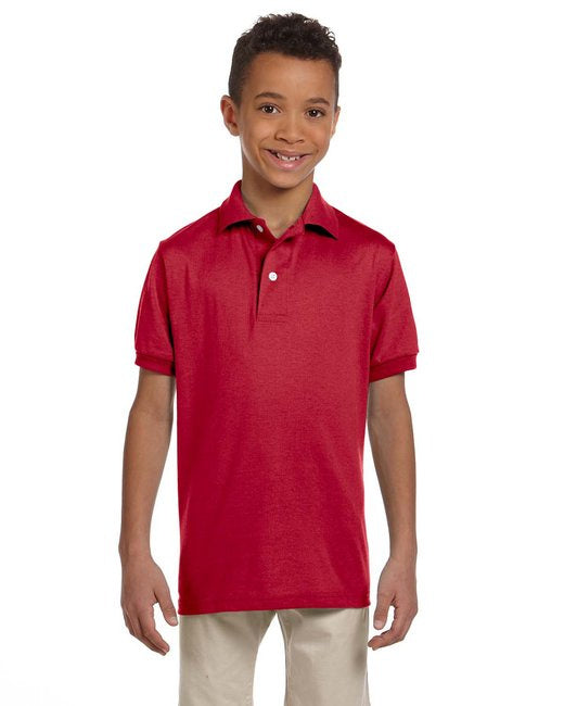 Youth SpotShieldJersey Polo - FOREST gREEN - S(D0102HI3DSW)