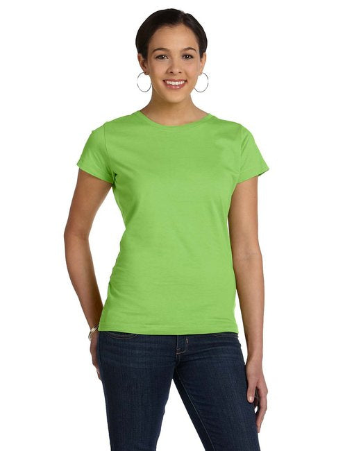 Ladies Fine Jersey T-Shirt - VINTAgE BURgUNDY - XS(D0102HI3M3U)