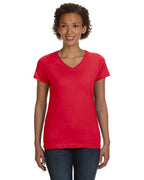 Ladies V-Neck Fine Jersey T-Shirt - BLAcK - S(D0102HI3UcY)