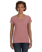 Ladies V-Neck Fine Jersey T-Shirt - BLAcK - S(D0102HI3UVW)