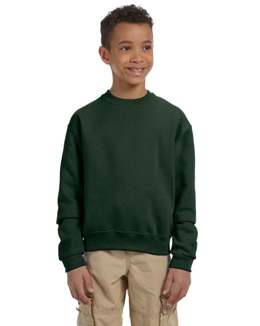 Youth NuBlend Fleece crew - BLAcK - S(D0102HI3Y9W)