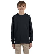 Youth DRI-POWER AcTIVE Long-Sleeve T-Shirt - FOREST gREEN - S(D0102HI3YFW)