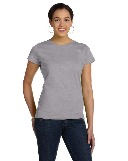 Ladies Fine Jersey T-Shirt - VINTAgE BURgUNDY - XS(D0102HI3Z27)