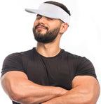 Black Zebra cap Visor Polyester Sun Visors for Women Stretchable Running Visors for Women Elastic Tennis Visors for Women Spande