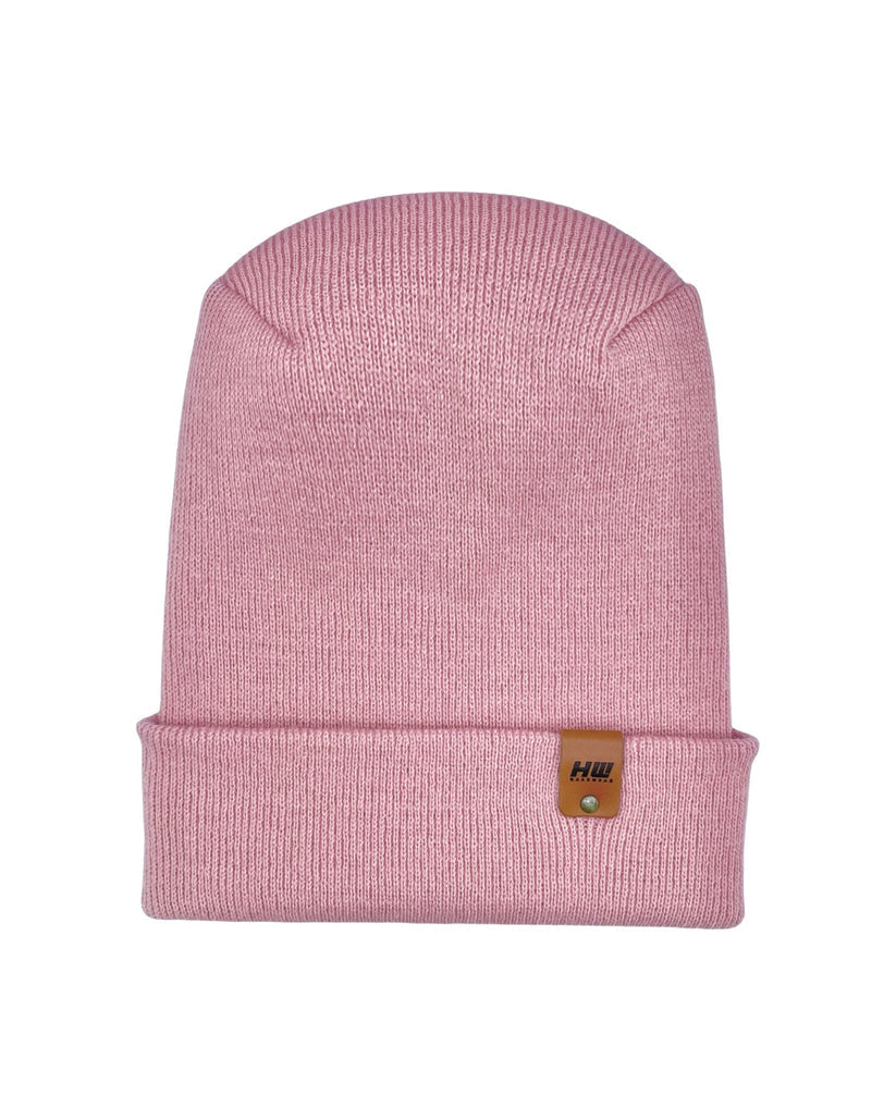 HAAKWEAR Theta-Stitch Cuffed Beanie - Designed and Made in USA (Patent Pending Design) - Pearl Pink