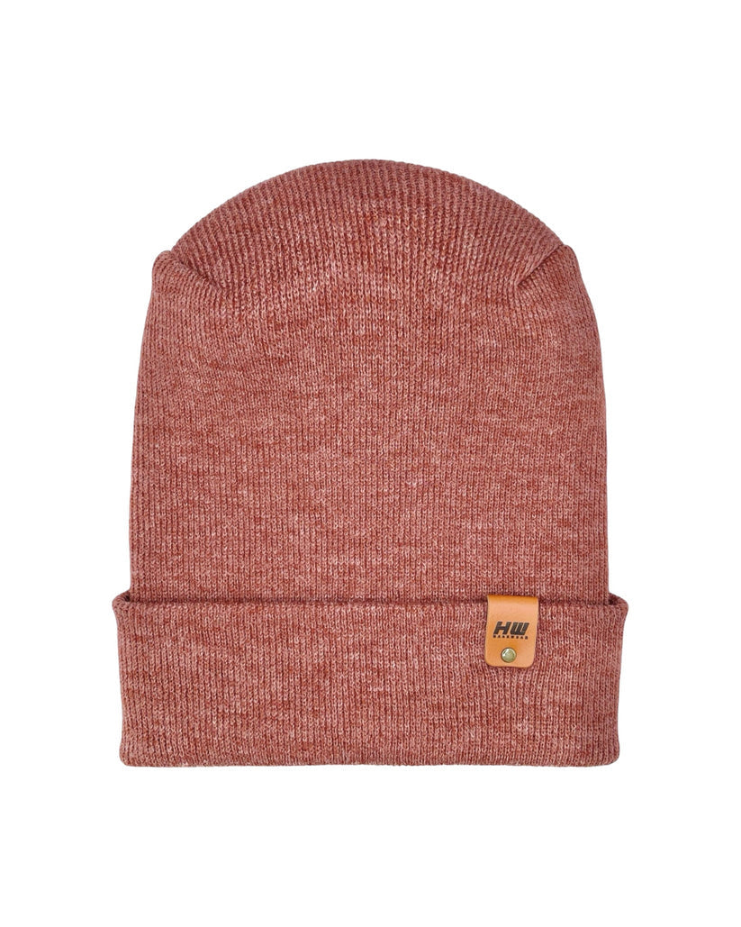 HAAKWEAR Theta-Stitch Cuffed Beanie - Designed and Made in USA (Patent Pending Design) - Rusty Burgundy
