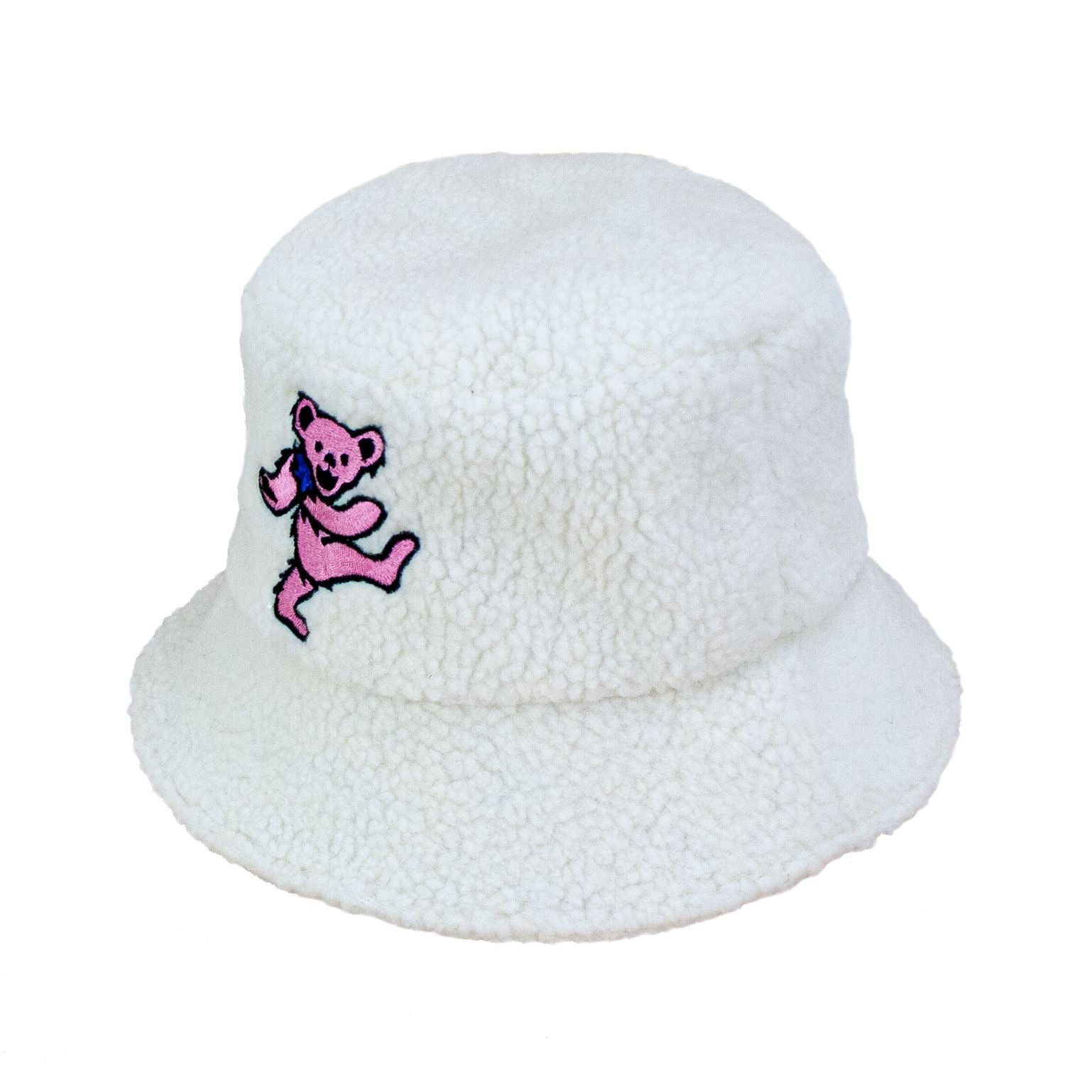 Pink Bear Grateful Dead Polyester Bucket Hat