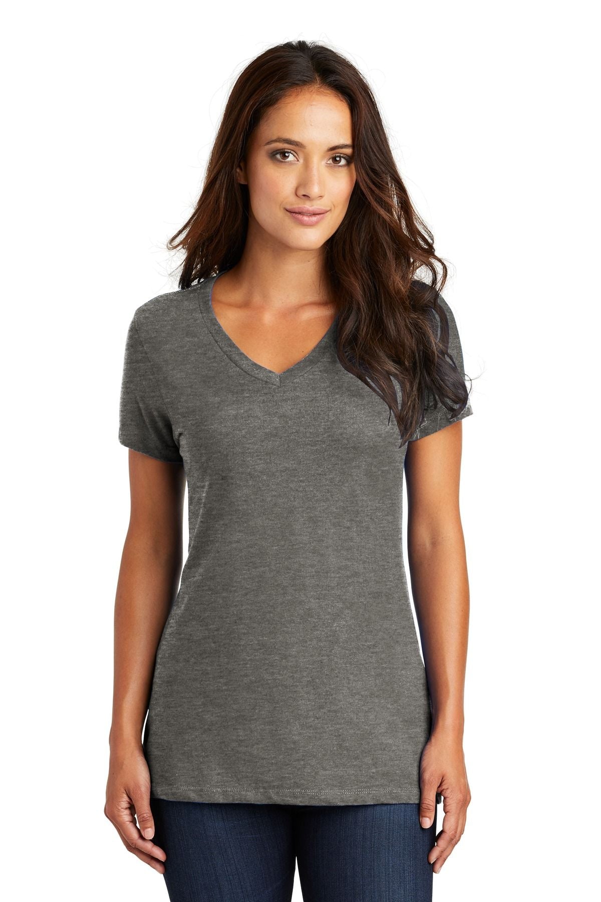 District Women's Perfect Weight V-Neck Tee DM1170L