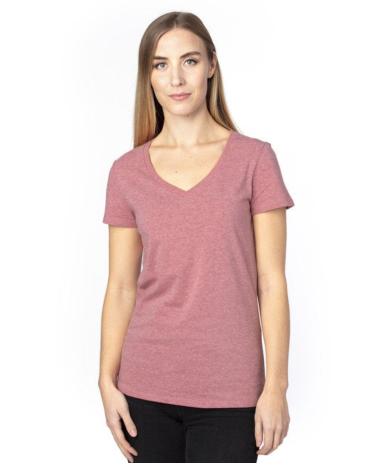 Threadfast Apparel 200RV Ladies Ultimate CVC V-Neck T-Shirt