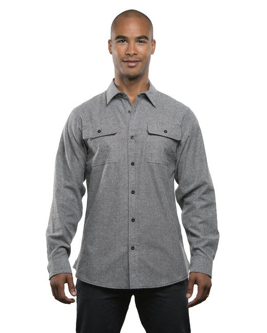 Burnside BU8200 Mens Solid Flannel Shirt