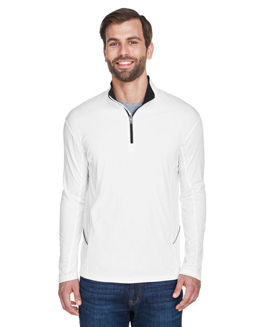 UltraClub 8230 Mens Cool & Dry Sport Quarter-Zip Pullover