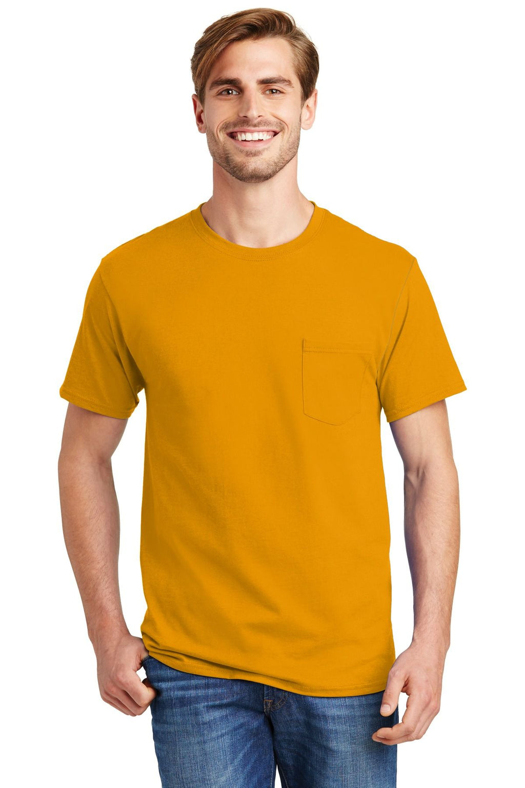 Hanes Authentic 100% Cotton T-Shirt with Pocket 5590
