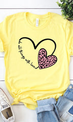Do All Things With Love Graphic Tee T-Shirt
