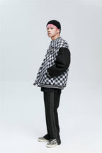 Checkered Winter Bomber Jacket
