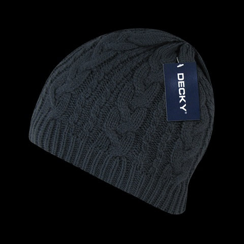 Decky 634-CHA Braidy Knit- Charcoal