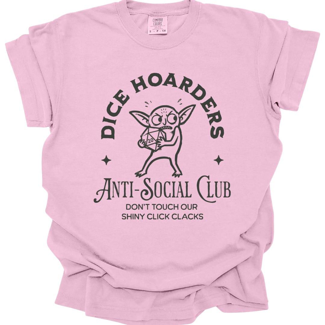 Dice Hoarders Anti-Social Club T-Shirt - Comfort Colors