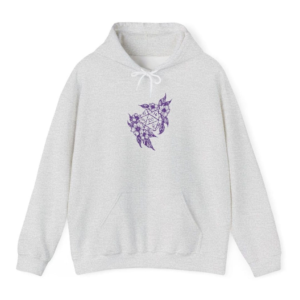 D&D D20 Dice Flower Hoodie