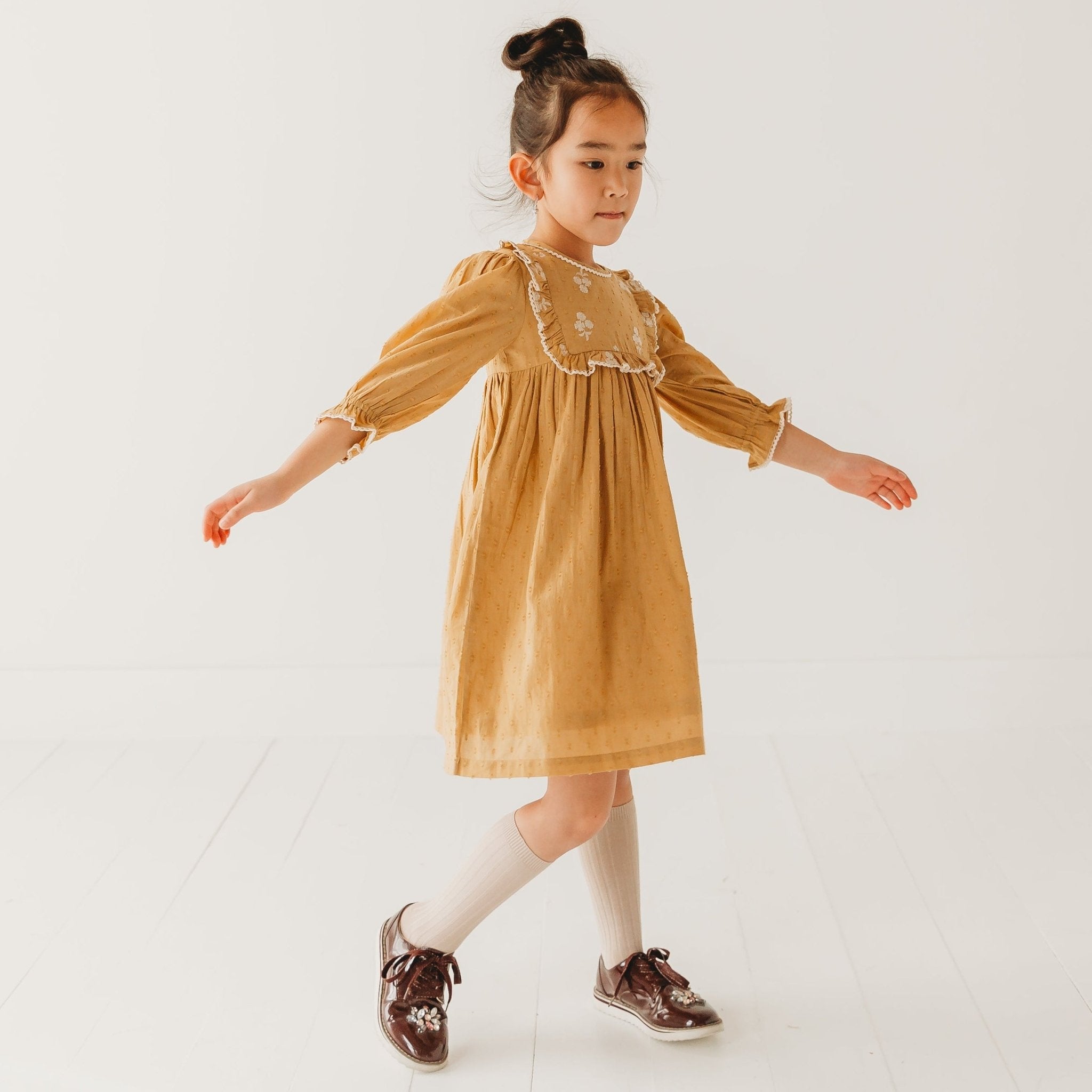 Dobby Delight Golden Hour Dress