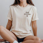 Embroidered "Dog Person" Matching Shirts and Baby Outfits