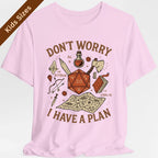 Don't Worry I have a Plan D&D Kids T-Shirt