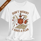 Don't Worry I have a Plan D&D Kids T-Shirt