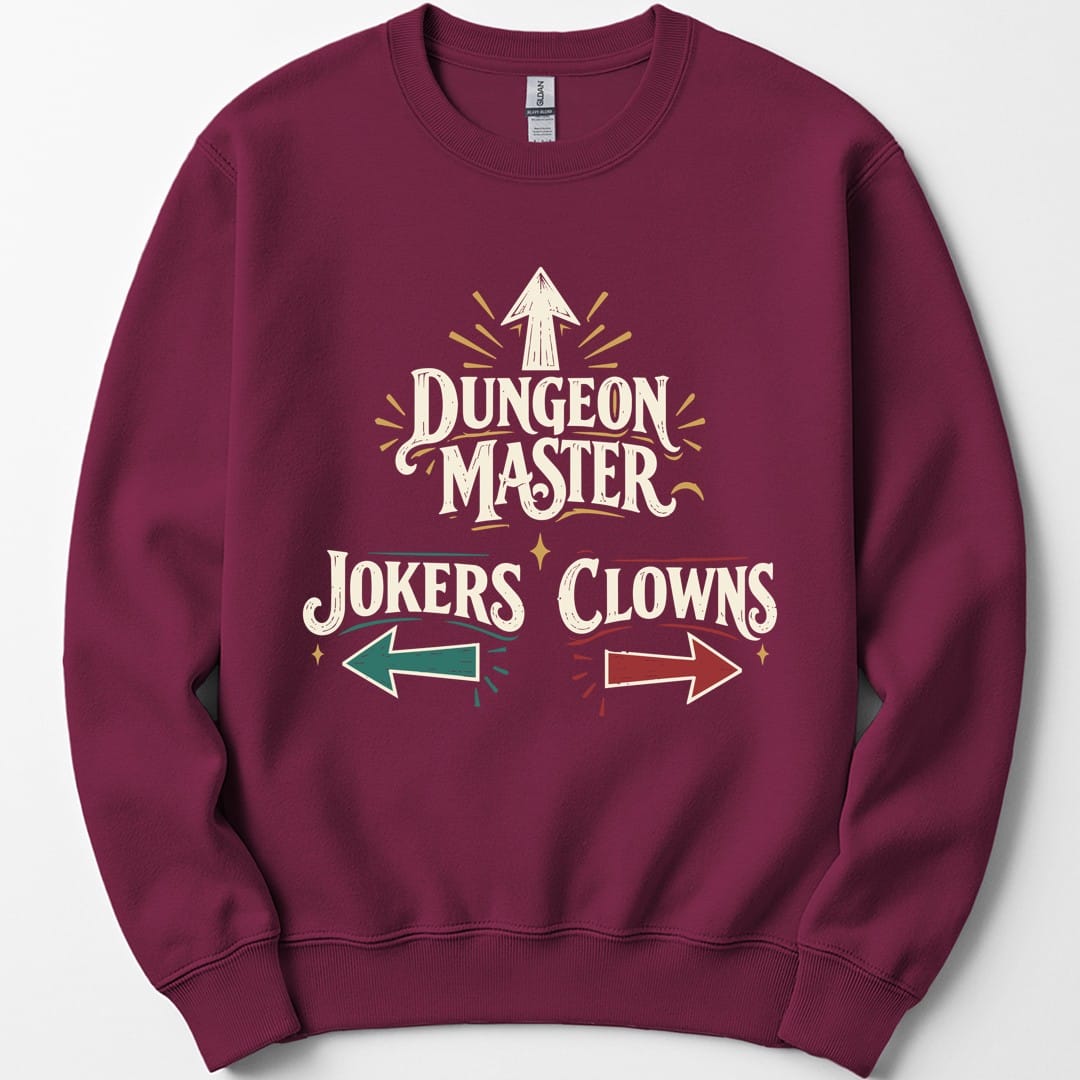 Dungeon Master Clowns and Jokers Sweatshirt