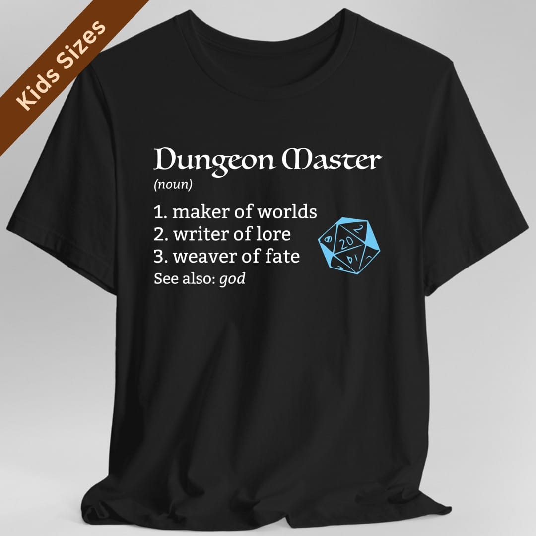 Dungeon Master Definition D&D Kids T-Shirt