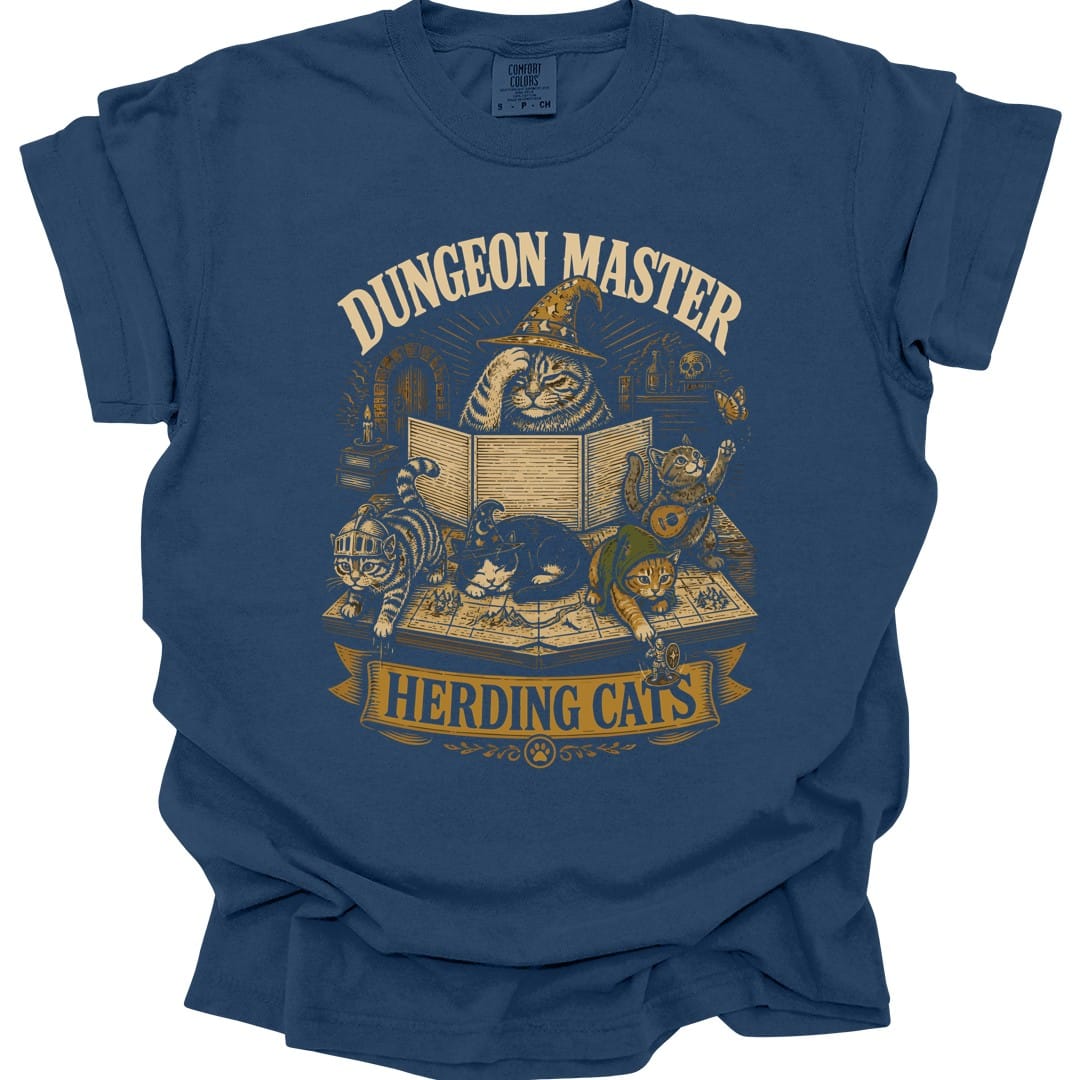 Dungeon Master Herding Cats T-Shirt - Comfort Colors