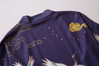 YC6316 Purple Cranes Kimono