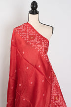Rai: Bengal Tussar Silk Saree | Hand-Inspired Jamdani Weaving | Certified Silk