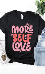 Retro More Self Love Graphic Tee T-Shirt
