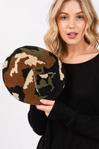 Camouflage Print Tam Beret