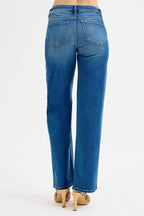 Women's Plus Size Jeans Boyfriend Jeans - Mid Waist Distressed - Women's Plus Size