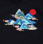 KH9232 Mountains Embroidery Hoodie